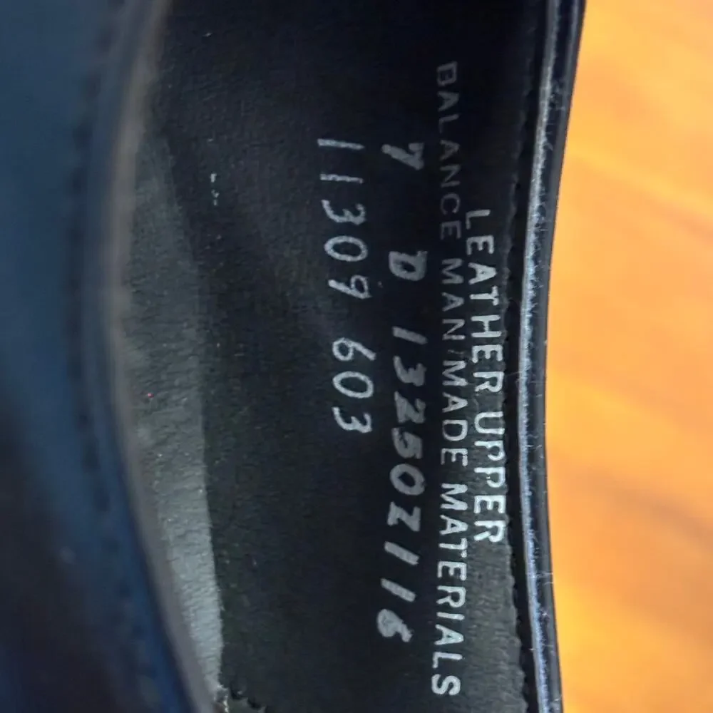 Permasole Men's US 7 D Black Leather Loafers Shoes